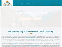 Tablet Screenshot of nepaleverestbasecamp.com